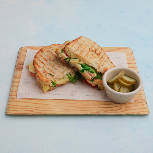 cheese & caramelized onion toastie