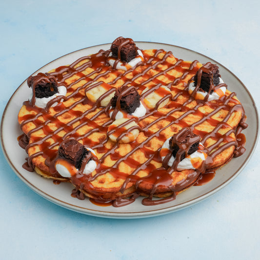 chocolate banana waffles