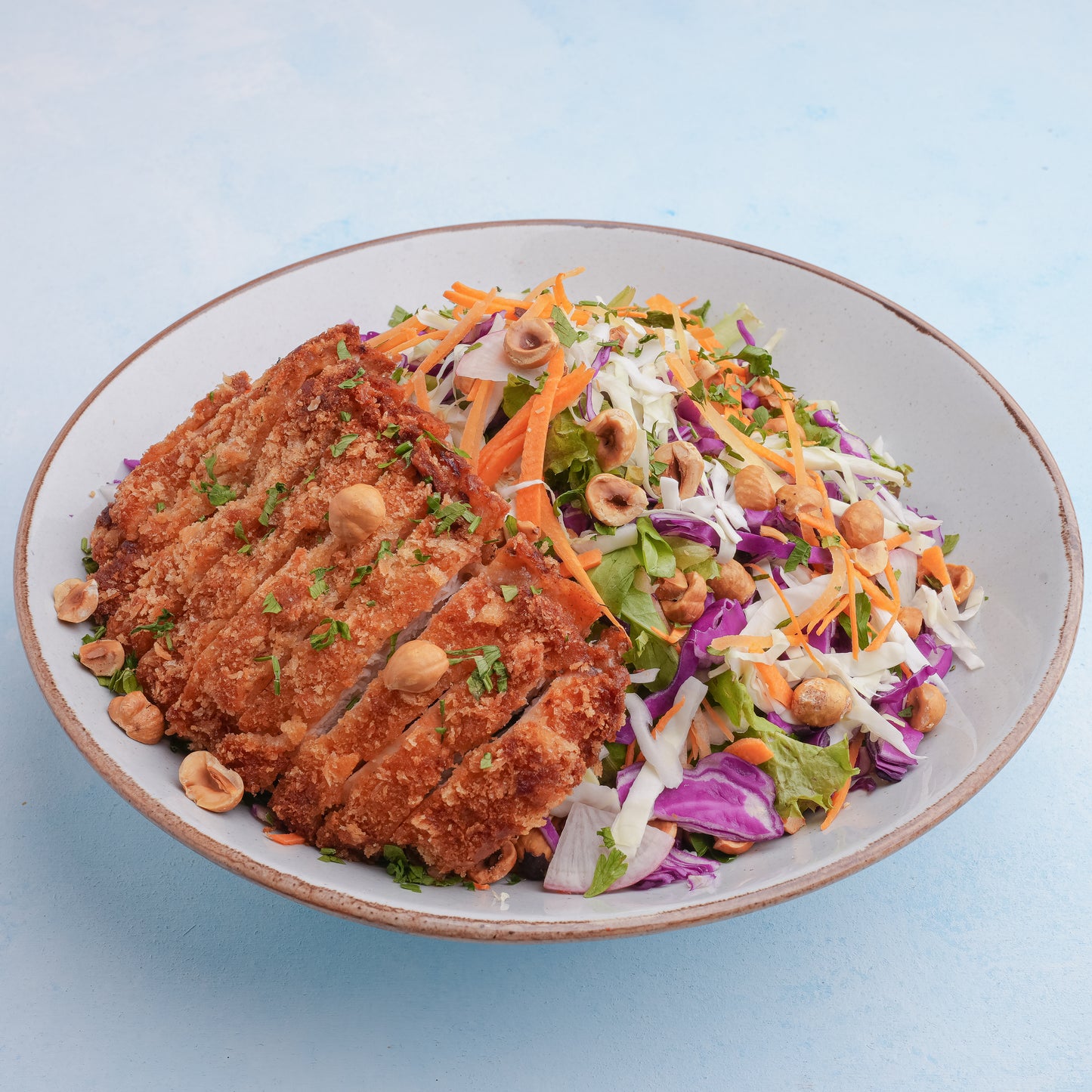 crunchy hazelnut salad