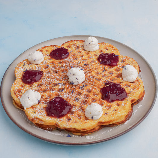 mixed berry waffle